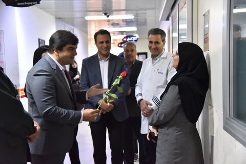 تصاویر/ تجلیل از پرستاران بیمارستان ضیایی اردکان