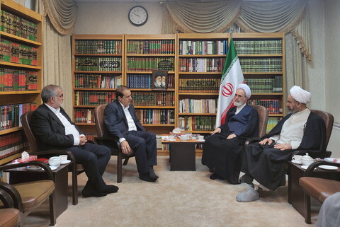 تصاویر/ دیدار نماینده ولی‌فقیه و استاندار ایلام با ایت الله اعرافی