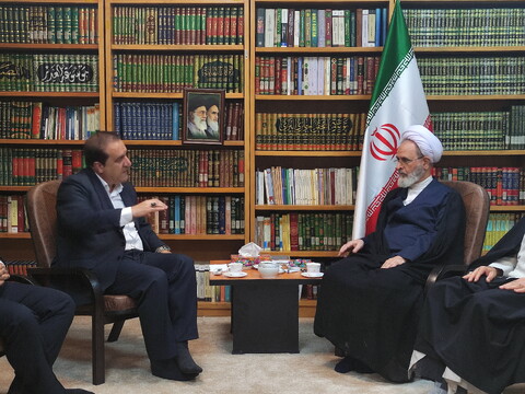 تصاویر/ دیدار نماینده ولی‌فقیه و استاندار ایلام با ایت الله اعرافی