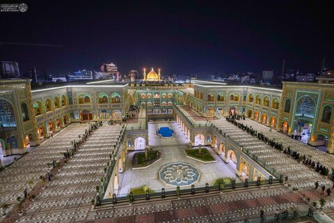 إقامة سفرة مباركة في صحن السيدة فاطمة (ع) بالعتبة العلوية احتفاء بمولد السيدة زينب (ع)