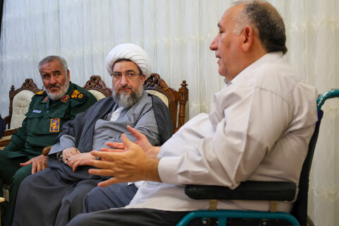 تصاویر | عیادت امام جمعه تبریز از جانبازان سرافراز دفاع مقدس