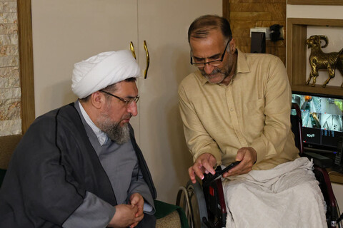 تصاویر | عیادت امام جمعه تبریز از جانبازان سرافراز دفاع مقدس