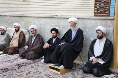 تصاویر/ جلسه اخلاق امام جمعه مراغه در حوزه علمیه بناب