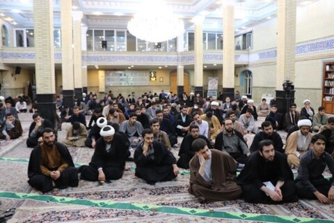 تصاویر/ جلسه اخلاق امام جمعه مراغه در حوزه علمیه بناب