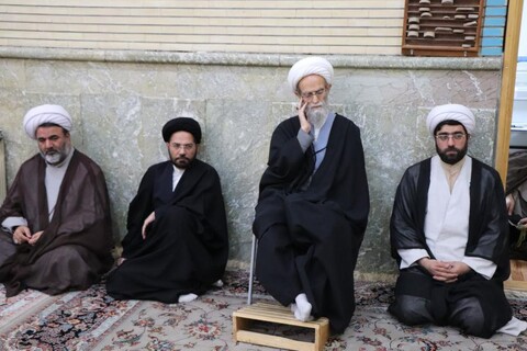 تصاویر/ جلسه اخلاق امام جمعه مراغه در حوزه علمیه بناب