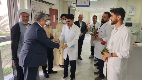 تصاویر/ تجلیل امام جمعه جم از پرستاران