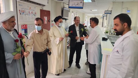 تصاویر/ تجلیل امام جمعه جم از پرستاران