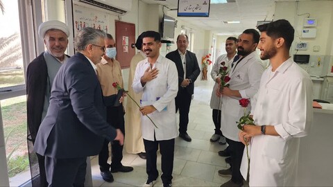 تصاویر/ تجلیل امام جمعه جم از پرستاران