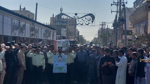 تشییع پیکر مطهر شهید محمدعلی پیواسته در زابل