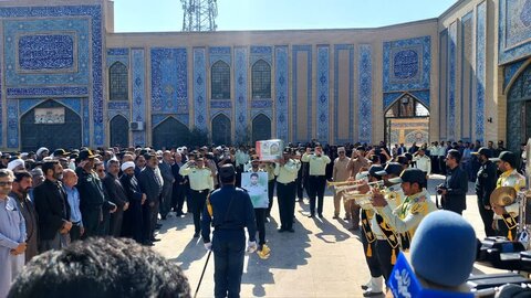 تشییع پیکر مطهر شهید محمدعلی پیواسته در زابل