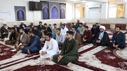 درس اخلاق عضو مجلس خبرگان رهبری در مدرسه علمیه حضرت امیرالمؤمنین شهرستان کارون