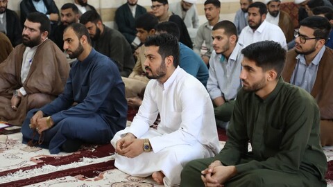 درس اخلاق عضو مجلس خبرگان رهبری در مدرسه علمیه حضرت امیرالمؤمنین شهرستان کارون