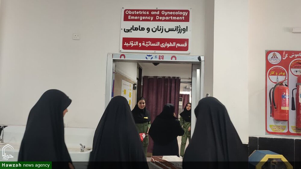 دیدار کادر مدرسه علمیه فاطمیه کارون با پرستاران و بیماران بیمارستان سینا + عکس