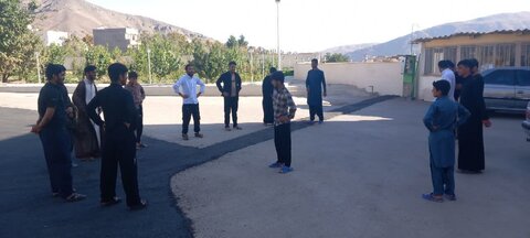 تصاویر/ ورزش صبحگاهی طلاب  مدرسه علمیه حضرت ولیعصر(عج) قمصر کاشان