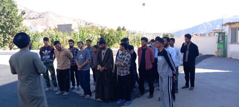 تصاویر/ ورزش صبحگاهی طلاب  مدرسه علمیه حضرت ولیعصر(عج) قمصر کاشان