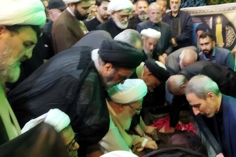 تصاویر/ مراسم تشییع پیکر حجت الاسلام مقدم قوچانی، استاد اخلاق حوزه علمیه تهران