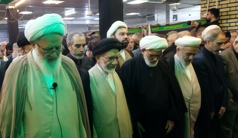 تصاویر/ مراسم تشییع پیکر حجت الاسلام مقدم قوچانی، استاد اخلاق حوزه علمیه تهران