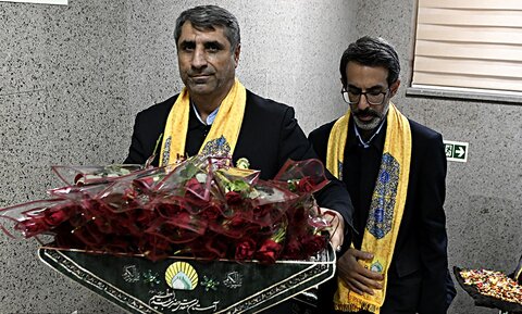 تصاویر/ تقدیر خادمان حرم حضرت عبدالعظیم حسنی(ع) از پرستاران