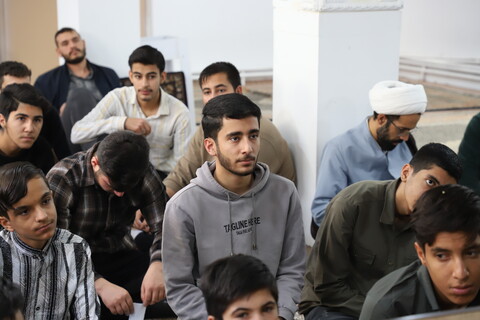 تصاویر/نشست صمیمی مدیر حوزه علمیه کردستان با طلاب حوزه علمیه امام صادق علیه‌السلام شهرستان بیجار