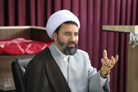 تصاویر/نشست صمیمی مدیر حوزه علمیه کردستان با طلاب حوزه علمیه امام صادق علیه‌السلام شهرستان بیجار