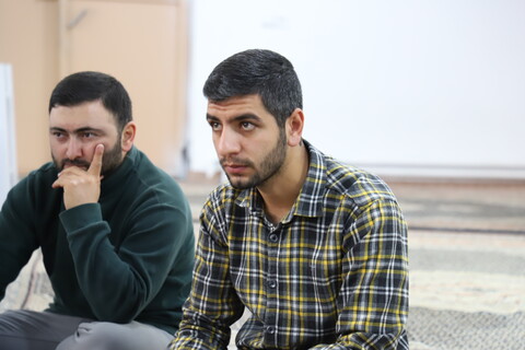 تصاویر/نشست صمیمی مدیر حوزه علمیه کردستان با طلاب حوزه علمیه امام صادق علیه‌السلام شهرستان بیجار