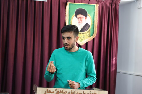 تصاویر/نشست صمیمی مدیر حوزه علمیه کردستان با طلاب حوزه علمیه امام صادق علیه‌السلام شهرستان بیجار