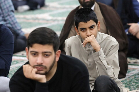 درس اخلاق آیت الله شب زنده دار در مدرسه علمیه فیضیه