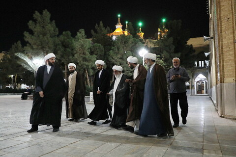 درس اخلاق آیت الله شب زنده دار در مدرسه علمیه فیضیه