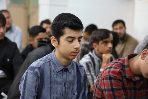 تصاویر/نشست صمیمی مدیر حوزه علمیه کردستان با طلاب حوزه علمیه امام صادق علیه‌السلام شهرستان بیجار