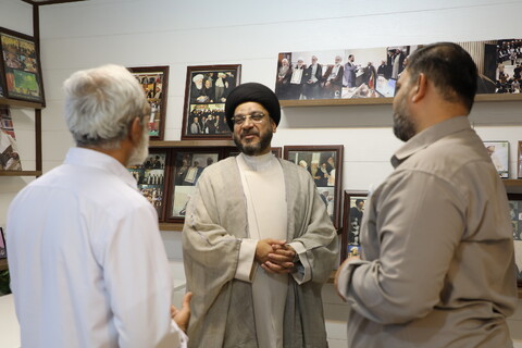 تصاویر/ بازدید حجت‌الاسلام والمسلمین سید محمد زکی، خطیب برجسته هند، از خبرگزاری حوزه