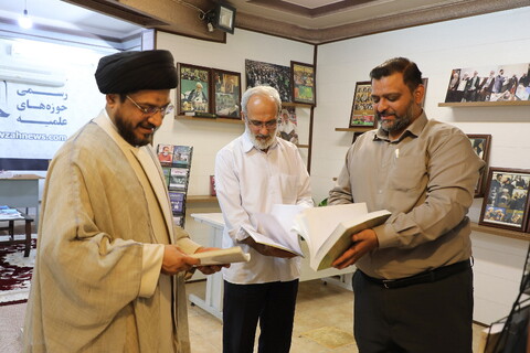 تصاویر/ بازدید حجت‌الاسلام والمسلمین سید محمد زکی، خطیب برجسته هند، از خبرگزاری حوزه