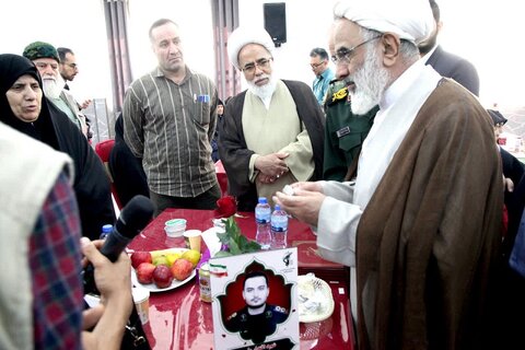 تصاویر/ نماینده ولی فقیه در سپاه پاسداران انقلاب اسلامی، در مراسم گرامی‌داشت مقام شهدای استان در جنگ ۱۲ روزه