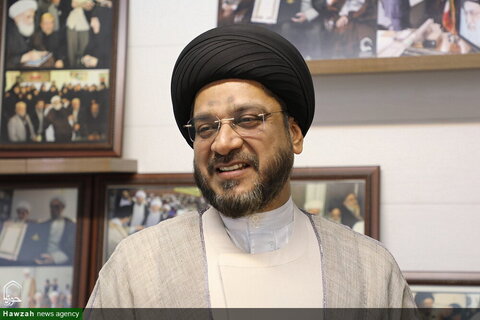 حجة الإسلام والمسلمين السيد محمد زكي، أحد الخطباء في الهند، يزور "وكالة أنباء الحوزة"