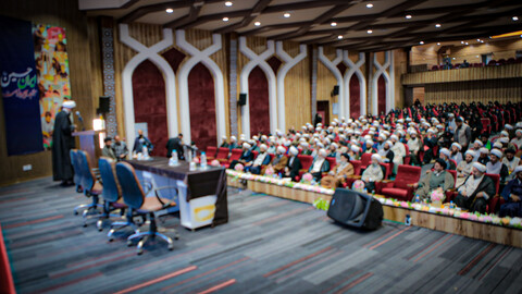 تصاویر/برگزاری همایش مبلغین استان همدان با حضور اعضای شورای عالی حوزه‌های علمیه