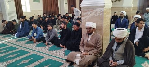 دیدار حجت‌الاسلام والمسلمین عالم‌زاده نوری با طلاب مدرسه علمیه امام صادق(ع)زهک