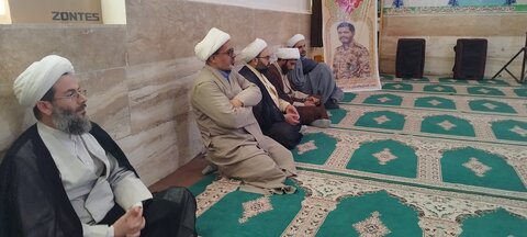 دیدار حجت‌الاسلام والمسلمین عالم‌زاده نوری با طلاب مدرسه علمیه امام صادق(ع)زهک