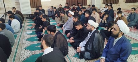 دیدار حجت‌الاسلام والمسلمین عالم‌زاده نوری با طلاب مدرسه علمیه امام صادق(ع)زهک