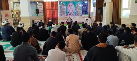 دیدار حجت‌الاسلام والمسلمین عالم‌زاده نوری با طلاب مدرسه علمیه امام صادق(ع)زهک