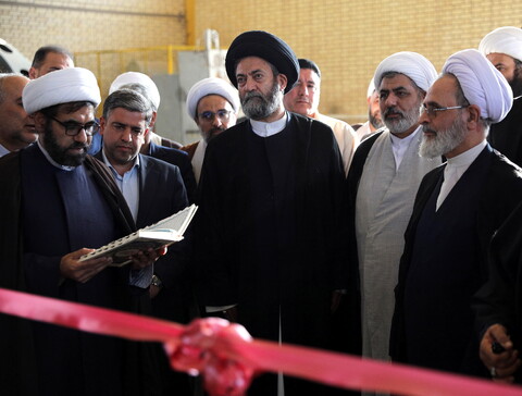 تصاویر/ آیین افتتاح کارخانه اکسیژن سخای کوثر حوزه علمیه اردبیل