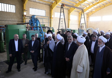 تصاویر/ آیین افتتاح کارخانه اکسیژن سخای کوثر حوزه علمیه اردبیل