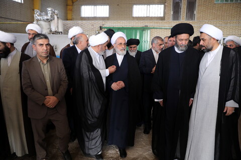 تصاویر/ آیین افتتاح کارخانه اکسیژن سخای کوثر حوزه علمیه اردبیل