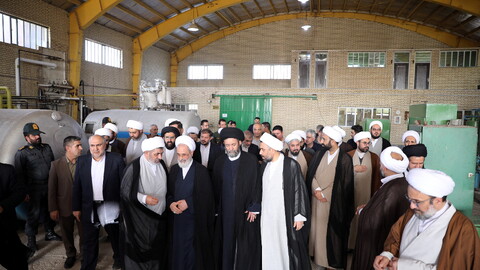 تصاویر/ آیین افتتاح کارخانه اکسیژن سخای کوثر حوزه علمیه اردبیل