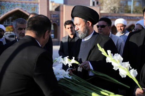 تصاویر/ مراسم غبار روبی گلزار شهدای دفای مقدس و شهدای گمنان اردبیل