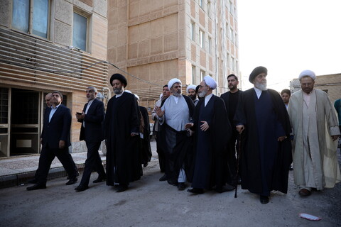 تصاویر/ مراسم افتتاح پروژه 24 واحدی خوابگاه متاهلی حوزه علمیه اردبیل