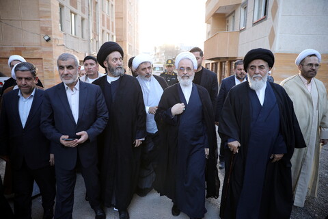 تصاویر/ مراسم افتتاح پروژه 24 واحدی خوابگاه متاهلی حوزه علمیه اردبیل