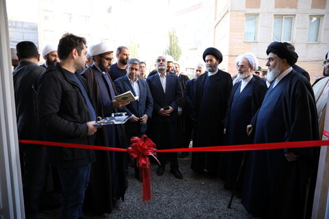 تصاویر/ مراسم افتتاح پروژه 24 واحدی خوابگاه متاهلی حوزه علمیه اردبیل