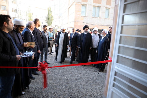 تصاویر/ مراسم افتتاح پروژه 24 واحدی خوابگاه متاهلی حوزه علمیه اردبیل