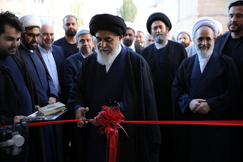 تصاویر/ مراسم افتتاح پروژه 24 واحدی خوابگاه متاهلی حوزه علمیه اردبیل