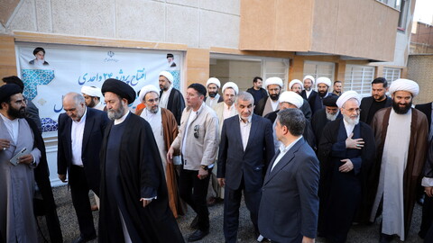 تصاویر/ مراسم افتتاح پروژه 24 واحدی خوابگاه متاهلی حوزه علمیه اردبیل