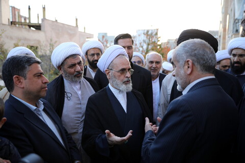 تصاویر/ مراسم افتتاح پروژه 24 واحدی خوابگاه متاهلی حوزه علمیه اردبیل